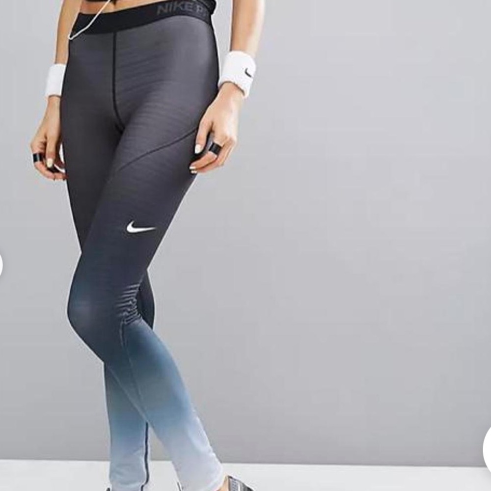Womens Nike Pro HyperWarm Tights - Ombré